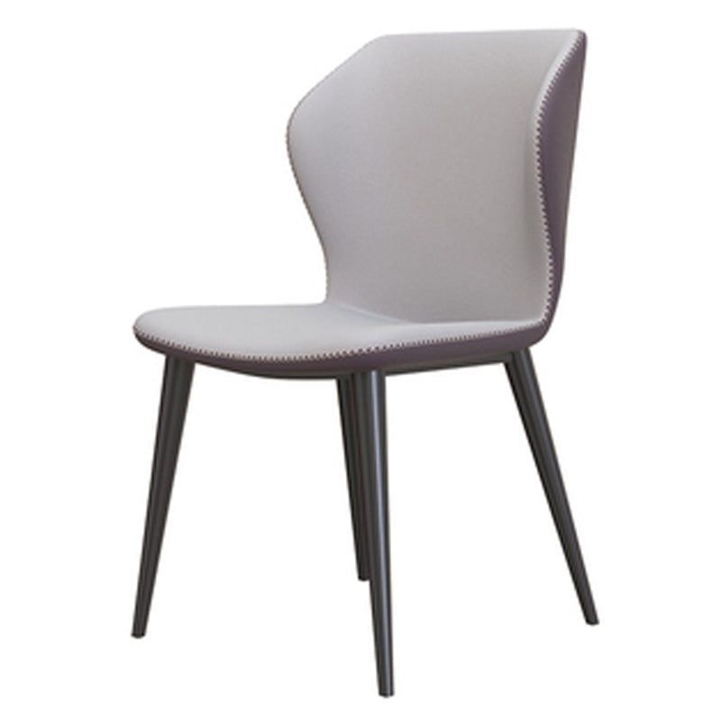 Silla lateral casera industrial Silla tapizada Wingback del comedor del metal