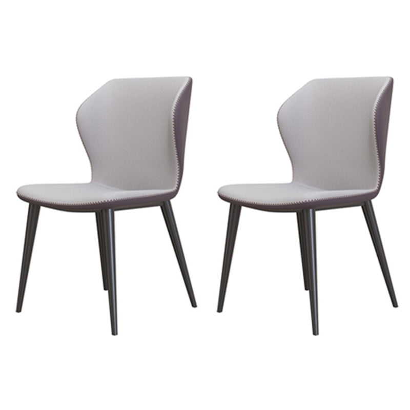 Silla lateral casera industrial Silla tapizada Wingback del comedor del metal