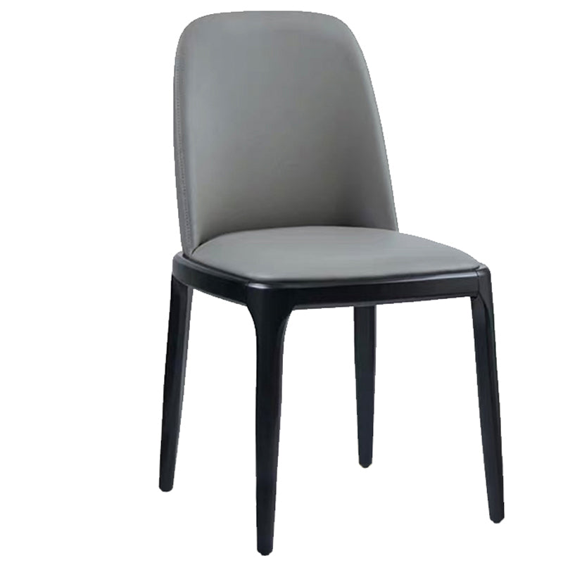 Silla de comedor de madera estilo Glam, silla individual sin brazos para cocina