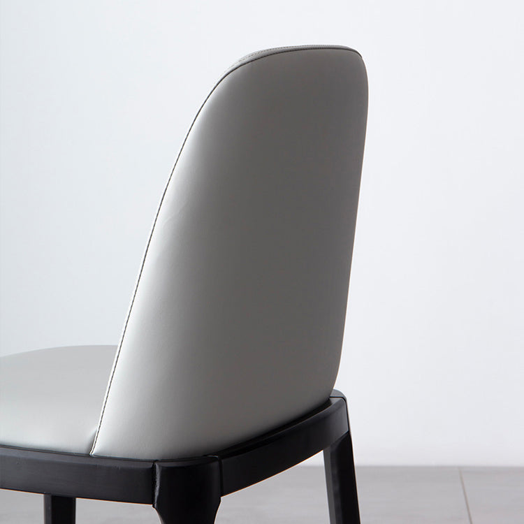 Silla de comedor de madera estilo Glam, silla individual sin brazos para cocina