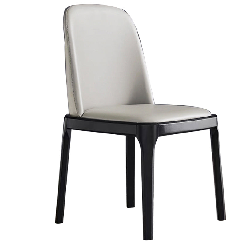 Silla de comedor de madera estilo Glam, silla individual sin brazos para cocina