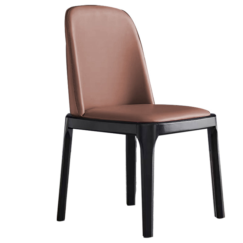 Silla de comedor de madera estilo Glam, silla individual sin brazos para cocina