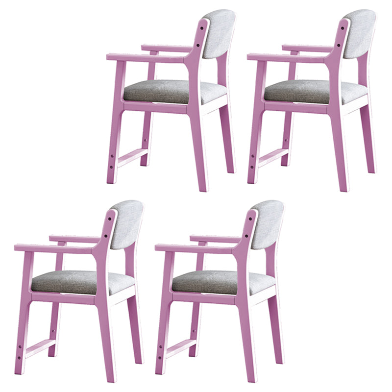 Silla de comedor de madera de estilo moderno, respaldo abierto, sillones de comedor para cocina