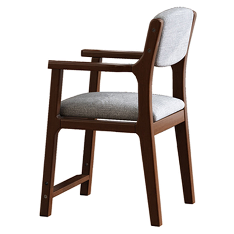 Chaise de salle à manger en bois de style contemporain, fauteuils de salle à manger à dossier ouvert pour la cuisine