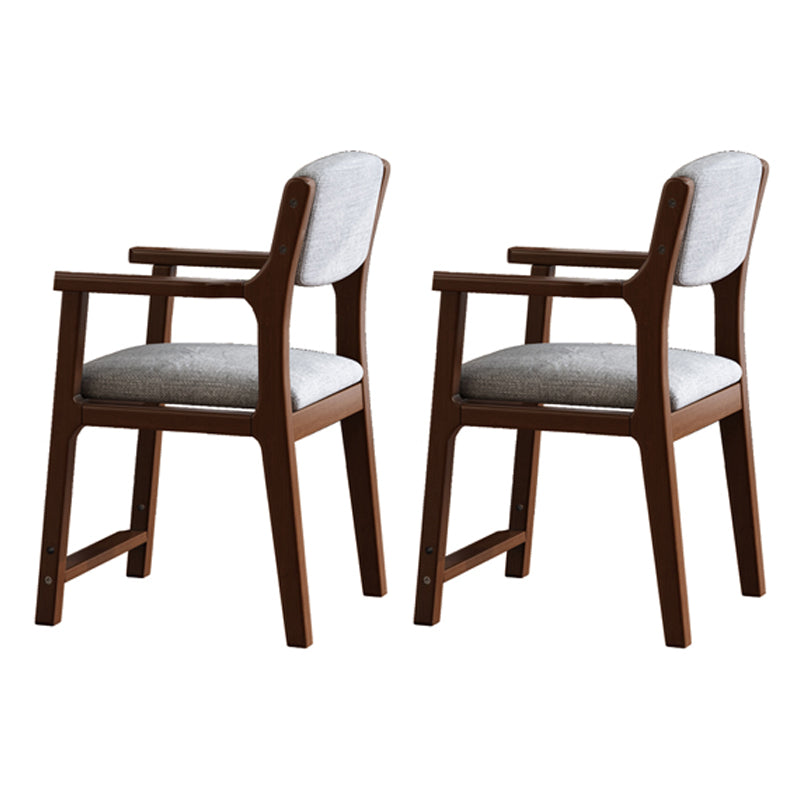 Silla de comedor de madera de estilo moderno, respaldo abierto, sillones de comedor para cocina