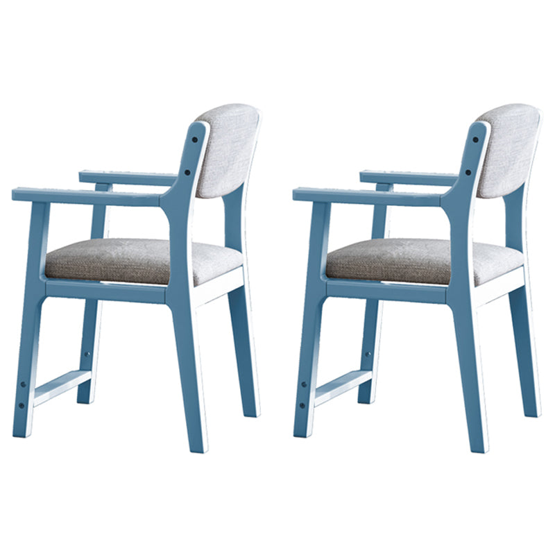 Silla de comedor de madera de estilo moderno, respaldo abierto, sillones de comedor para cocina