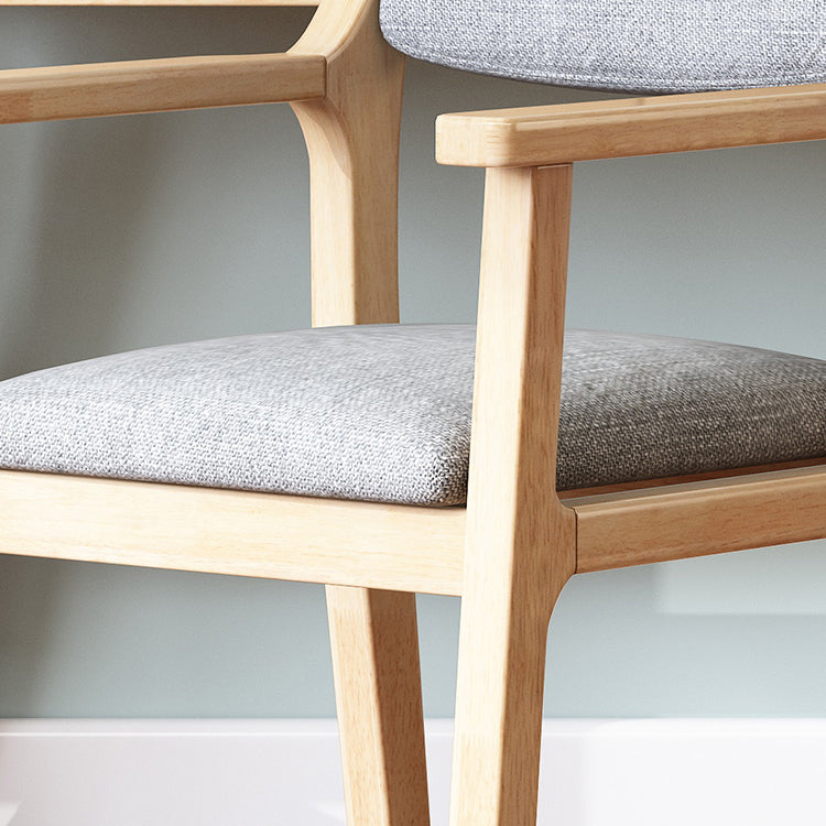 Silla de comedor de madera de estilo moderno, respaldo abierto, sillones de comedor para cocina