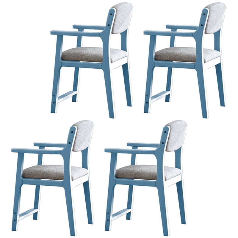 Silla de comedor de madera de estilo moderno, respaldo abierto, sillones de comedor para cocina