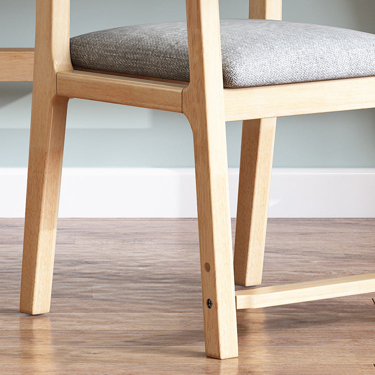 Silla de comedor de madera de estilo moderno, respaldo abierto, sillones de comedor para cocina