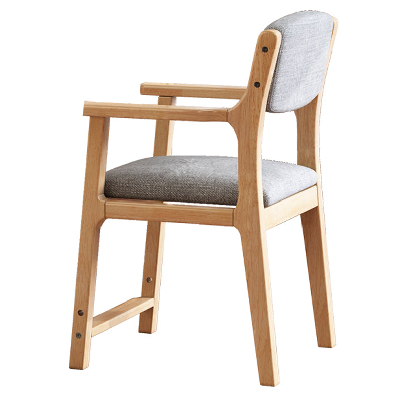 Chaise de salle à manger en bois de style contemporain, fauteuils de salle à manger à dossier ouvert pour la cuisine