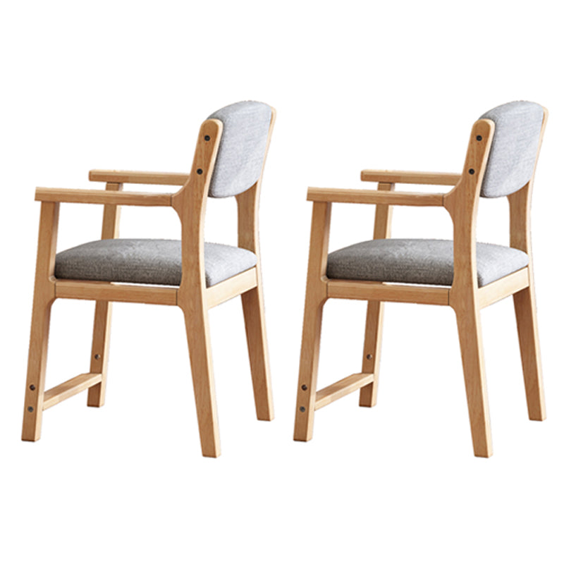 Silla de comedor de madera de estilo moderno, respaldo abierto, sillones de comedor para cocina