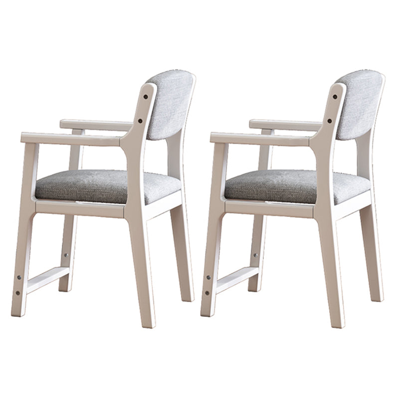 Silla de comedor de madera de estilo moderno, respaldo abierto, sillones de comedor para cocina