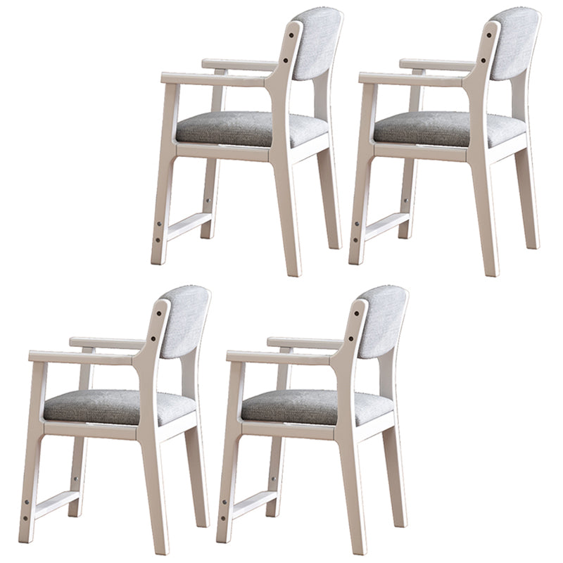 Silla de comedor de madera de estilo moderno, respaldo abierto, sillones de comedor para cocina