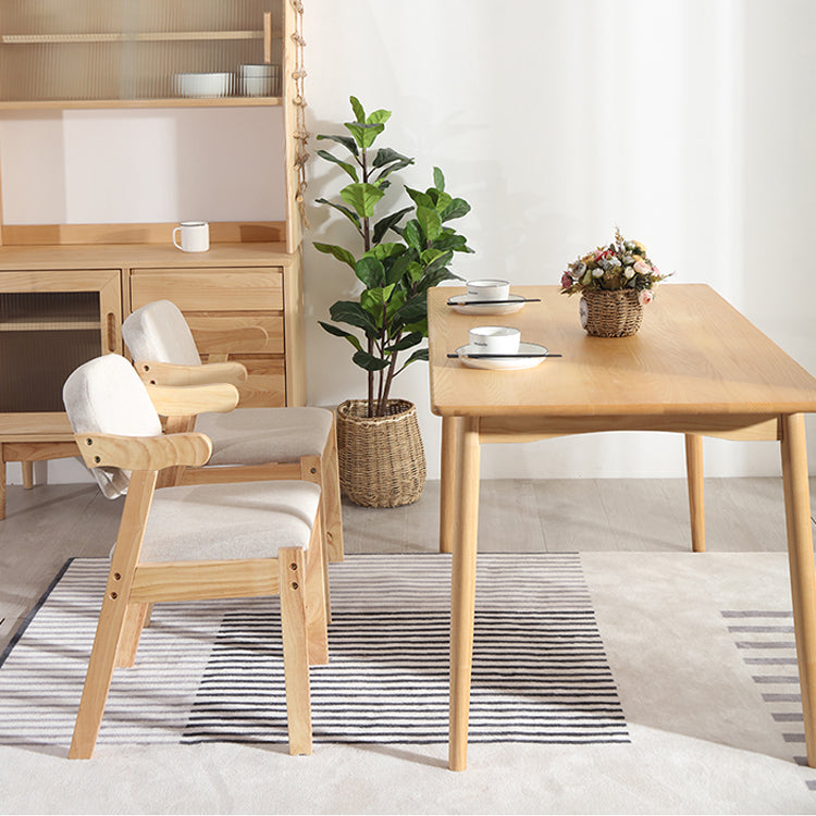 Sillas de comedor de madera de estilo moderno, sillones de comedor con respaldo abierto para cocina