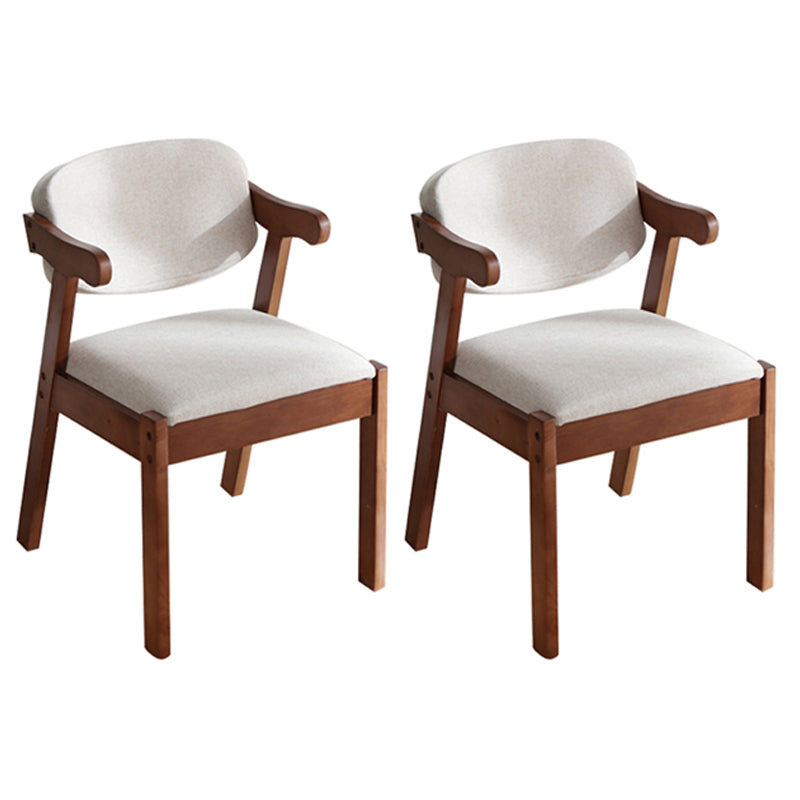 Sillas de comedor de madera de estilo moderno, sillones de comedor con respaldo abierto para cocina