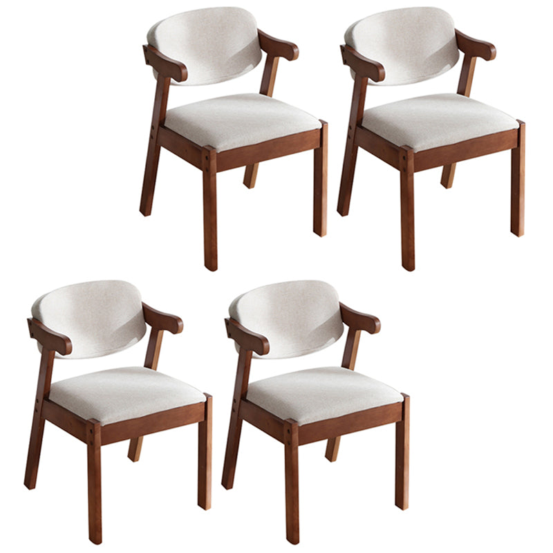 Sillas de comedor de madera de estilo moderno, sillones de comedor con respaldo abierto para cocina