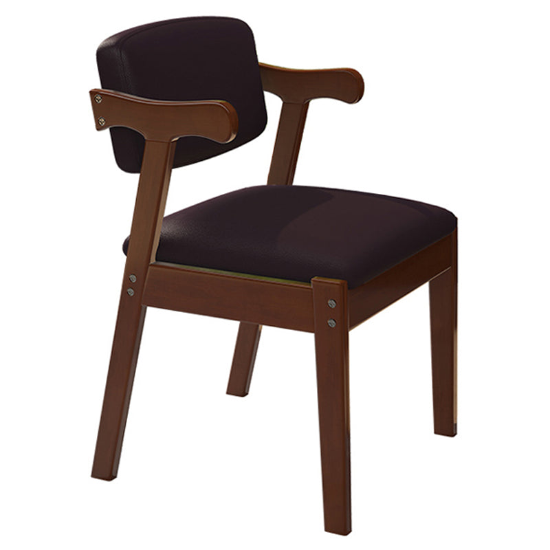 Chaises de salle à manger en bois de style contemporain, fauteuils de salle à manger à dossier ouvert pour la cuisine