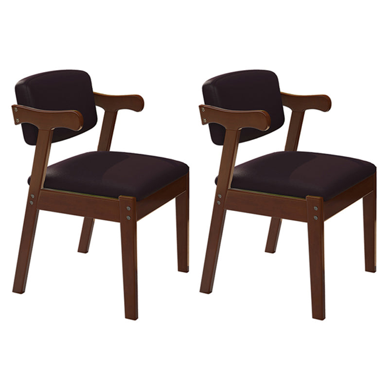 Sillas de comedor de madera de estilo moderno, sillones de comedor con respaldo abierto para cocina