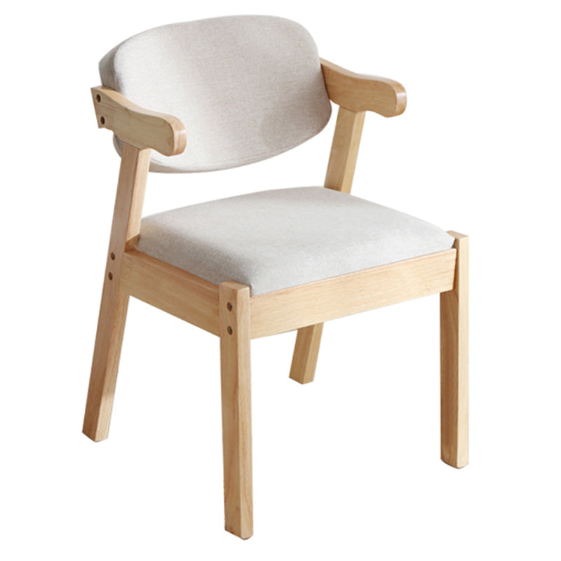 Chaises de salle à manger en bois de style contemporain, fauteuils de salle à manger à dossier ouvert pour la cuisine