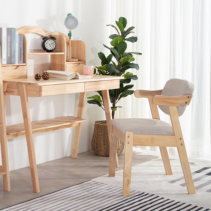 Sillas de comedor de madera de estilo moderno, sillones de comedor con respaldo abierto para cocina