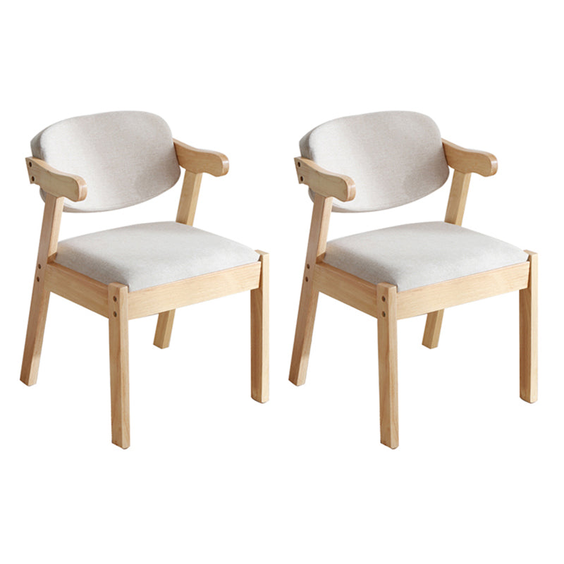 Sillas de comedor de madera de estilo moderno, sillones de comedor con respaldo abierto para cocina