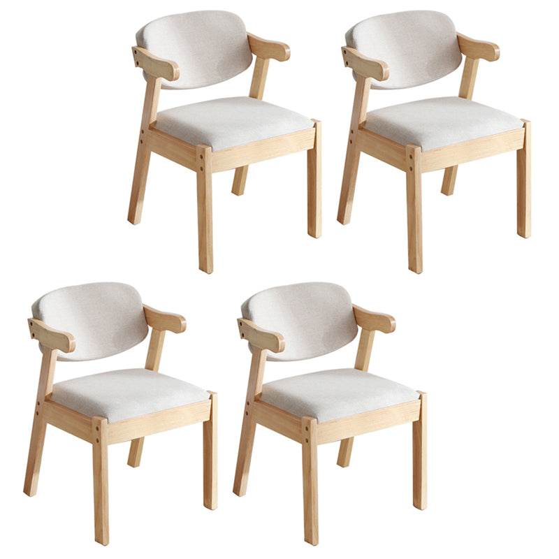 Sillas de comedor de madera de estilo moderno, sillones de comedor con respaldo abierto para cocina