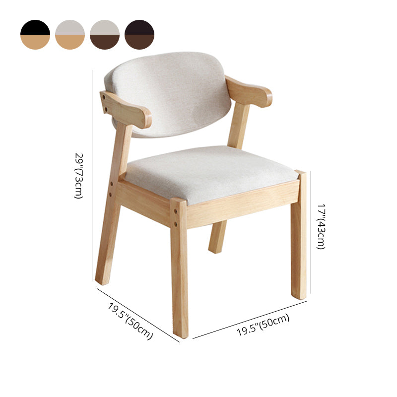 Sillas de comedor de madera de estilo moderno, sillones de comedor con respaldo abierto para cocina