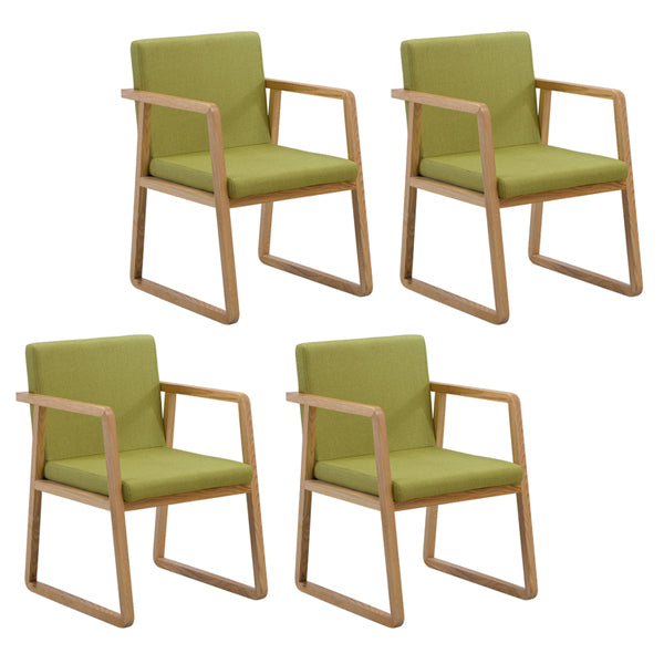 Silla auxiliar de comedor de estilo moderno, sillones de comedor de madera para cocina
