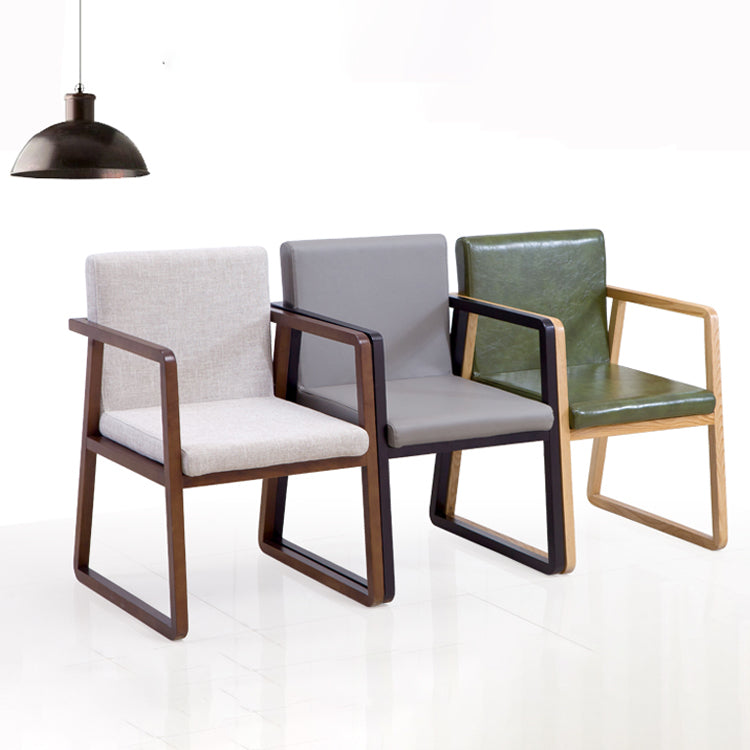 Silla auxiliar de comedor de estilo moderno, sillones de comedor de madera para cocina