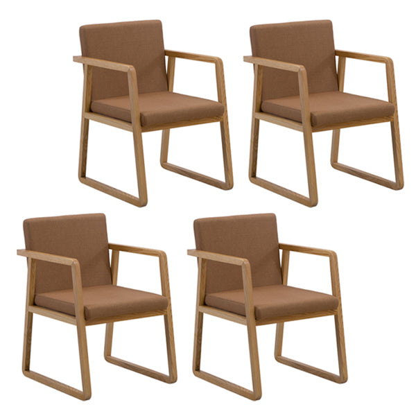 Silla auxiliar de comedor de estilo moderno, sillones de comedor de madera para cocina