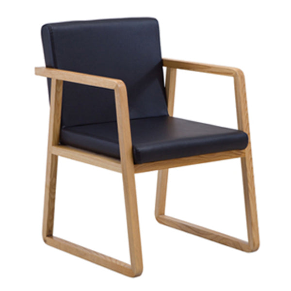 Silla auxiliar de comedor de estilo moderno, sillones de comedor de madera para cocina