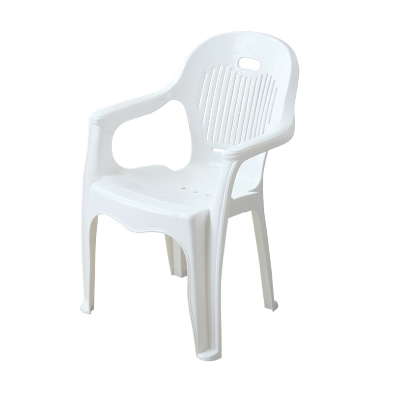Modern Plastic Dining Room Chair Stacking Dining Arm Chair for Restaurant