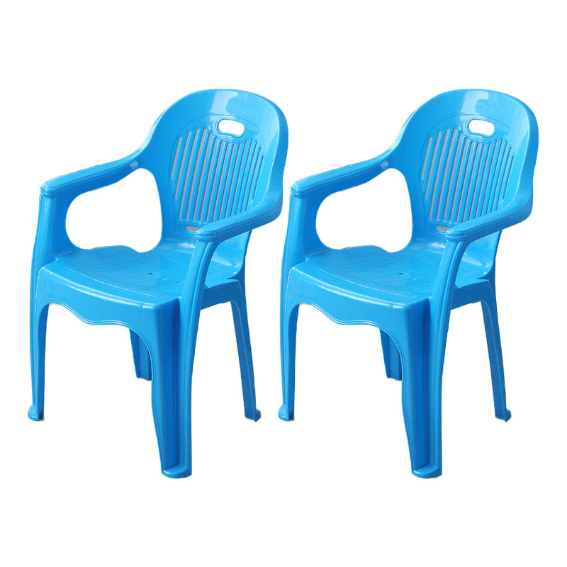 Modern Plastic Dining Room Chair Stacking Dining Arm Chair for Restaurant