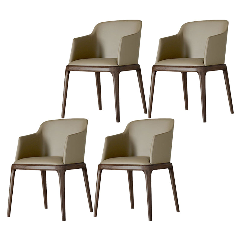 Sillas de comedor de madera de estilo moderno, sillas laterales con brazo para cocina
