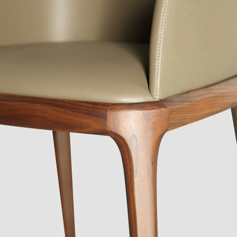 Sillas de comedor de madera de estilo moderno, sillas laterales con brazo para cocina