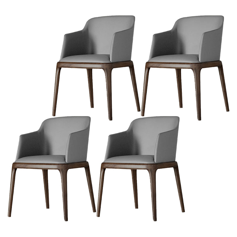 Sillas de comedor de madera de estilo moderno, sillas laterales con brazo para cocina