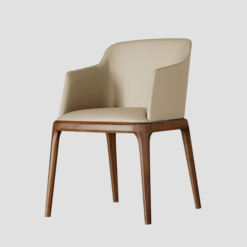 Sillas de comedor de madera de estilo moderno, sillas laterales con brazo para cocina