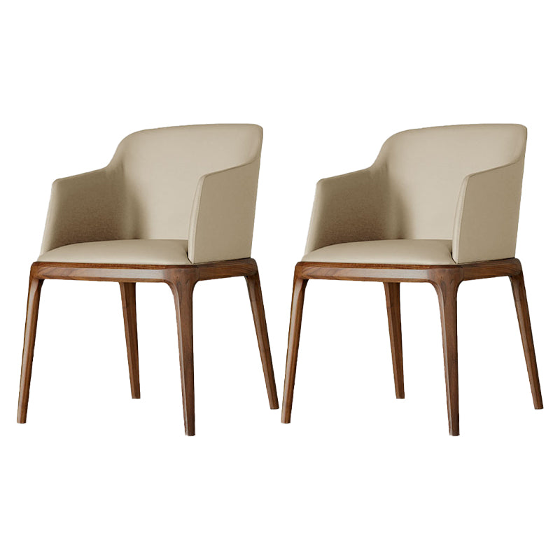 Sillas de comedor de madera de estilo moderno, sillas laterales con brazo para cocina