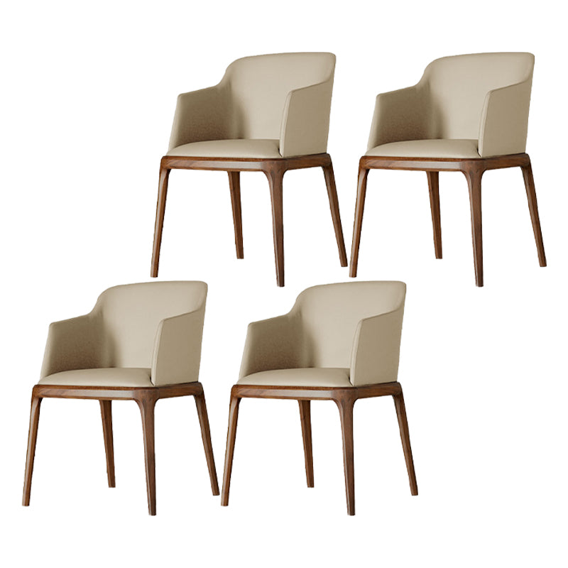 Sillas de comedor de madera de estilo moderno, sillas laterales con brazo para cocina