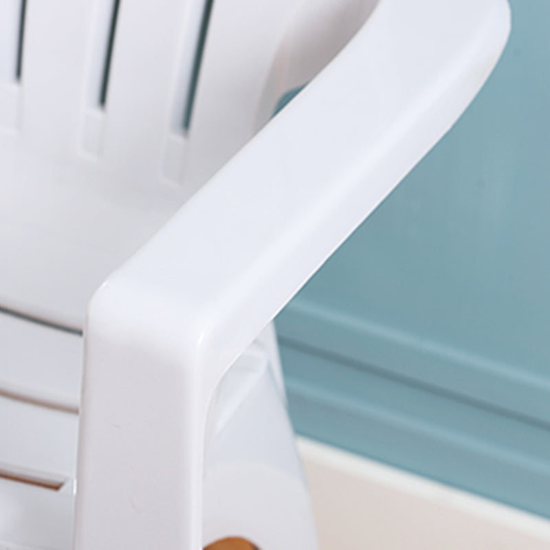 Fauteuils de salle à manger en plastique modernes, fauteuils de salle à manger à dossier empilable d'intérieur à lattes