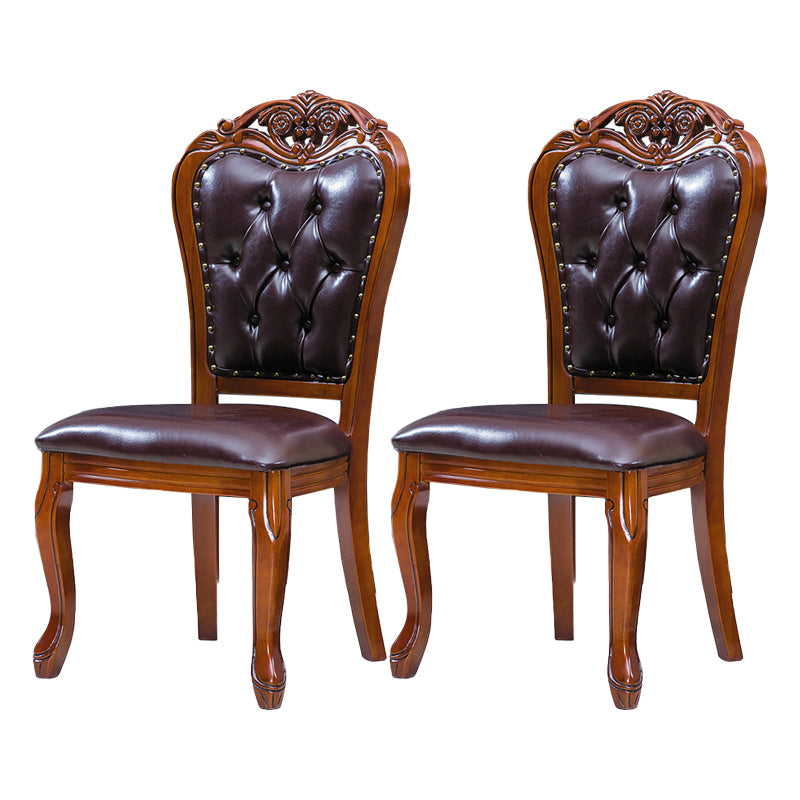 Chaises en bois d'hévéa de style scandinave, chaise latérale de salle à manger à dossier ouvert pour restaurant