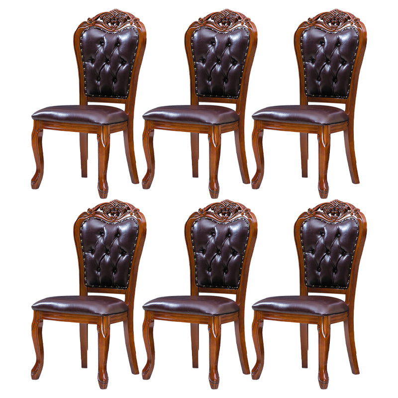 Chaises en bois d'hévéa de style scandinave, chaise latérale de salle à manger à dossier ouvert pour restaurant