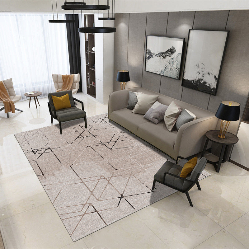 Alfombra moderna de poliester de alfombra de poliéster amarillo alfombra de manchas de interior para sala de estar para sala de estar