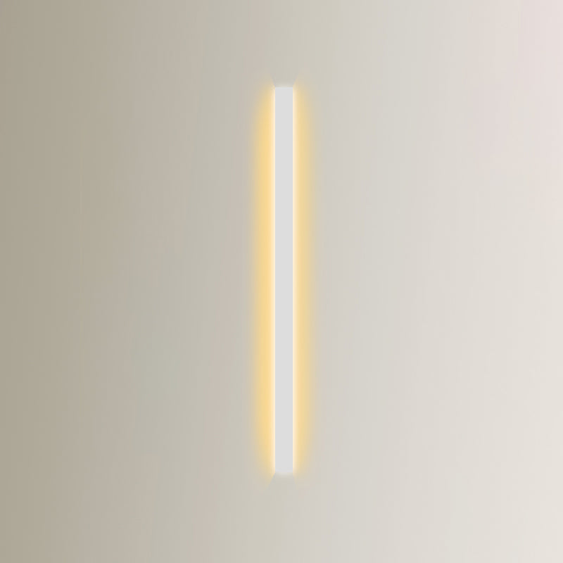 Éclair de mur de nuance linéaire en métal moderne à 1 lumière luminaire mural lumineux