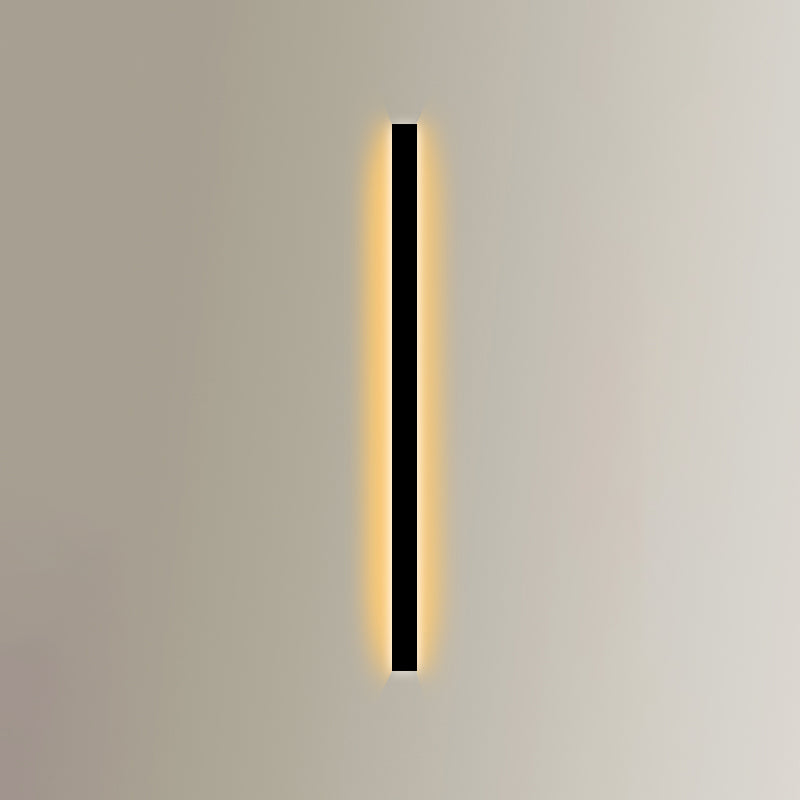 Éclair de mur de nuance linéaire en métal moderne à 1 lumière luminaire mural lumineux