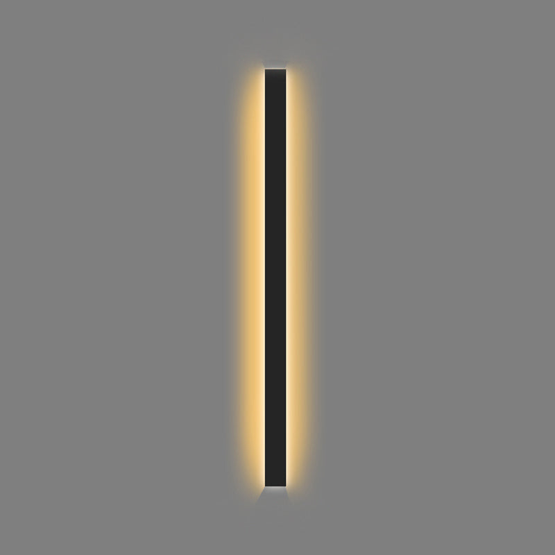 Éclair de mur de nuance linéaire en métal moderne à 1 lumière luminaire mural lumineux