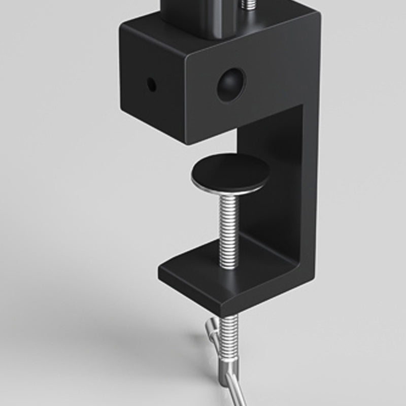 Lampade da tavolo da notte lineari in stile moderno in metallo 2 comodini leggeri in nero