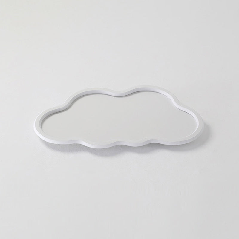 Moderna plafoniera a nuvola in alluminio con montaggio a incasso a LED con paralume in silicone