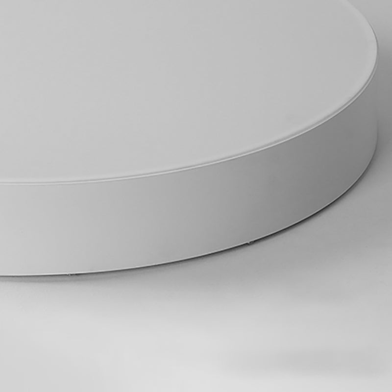 Plafonnier LED circulaire blanc en fer forgé de simplicité moderne avec abat-jour en acrylique