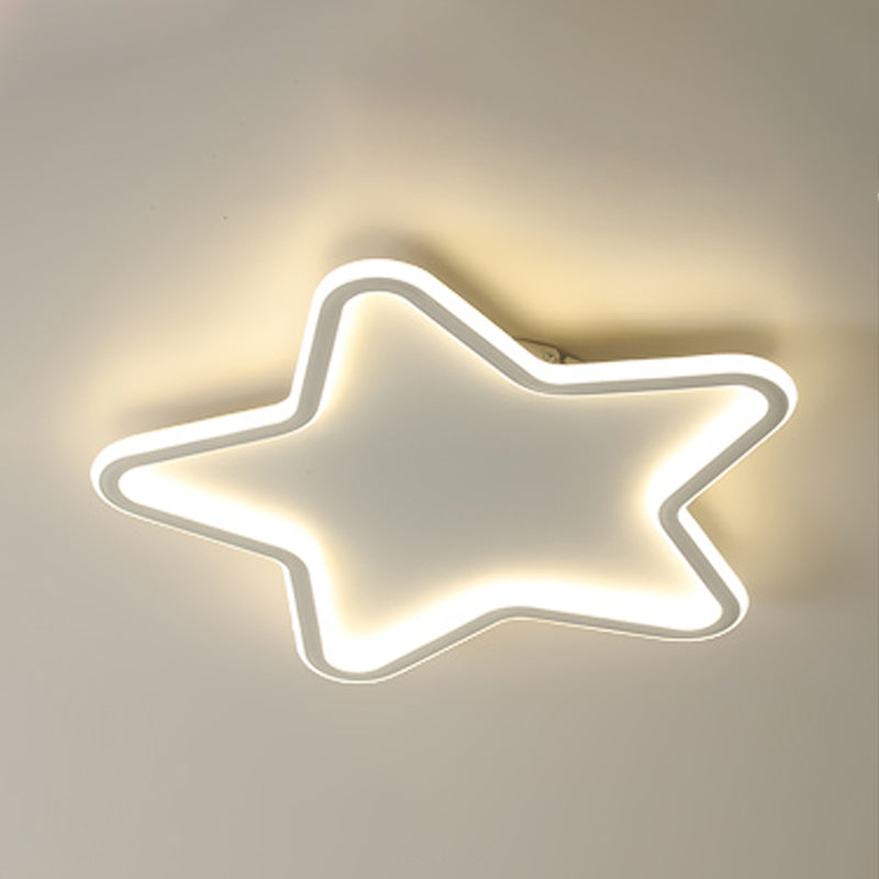 Frosted Aluminium LED Flush Mount in Modern Creative Style Silicone Starry Ceiling Light for Bedroom